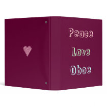 Peace Love Oboe binders by highetbh Peace Love Oboe binders