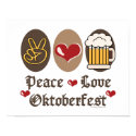 Peace Love Oktoberfest Poster posters by HolidayTeesGifts Peace Love Oktoberfest Poster posters