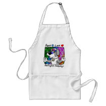 Peace Love Old English Sheepdog Apron