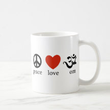 Peace Love Om Gift Mug