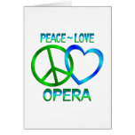 Peace Love OPERA Greeting Card