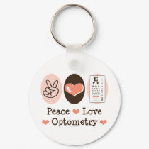 Peace Love Optometry Key Chain keychains
