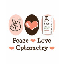 Peace Love Optometry Optometrist Long Sleeve Tee t-shirts by MedicalTeesGifts Peace Love Optometry Optometrist Long Sleeve Tee t-shirts