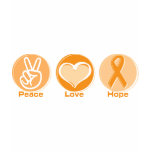 Peace Love Orange Hope t-shirts