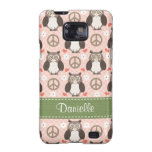 Peace Love Owl Samsung Galaxy S Case Cover