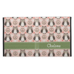 Peace Love Owls iPad Folio Case Cover