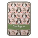 Peace Love Owls Macbook Air Sleeve 13 / 11 Inch
