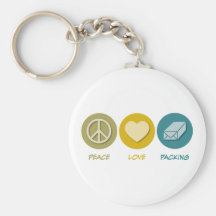 Peace Love Packing Key Chains
