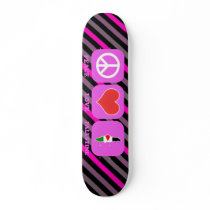 Peace Love Palestine skateboards