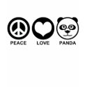 Peace Love Panda t-shirts