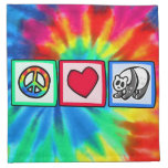 Peace, Love, Pandas Cloth Napkin