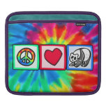 Peace, Love, Pandas iPad Sleeve