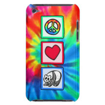Peace, Love, Pandas iPod Touch Case