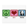 Peace Love Pandas Post Card