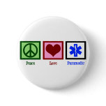 Peace Love Paramedic buttons