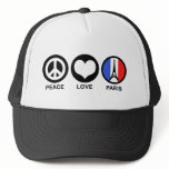 Peace Love Paris Mesh Hats
