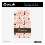 Peace Love Paris iPod Touch Skin 4g 4th Gen