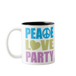 Peace Love Party Coffee Mug