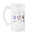 Peace Love Party mugs by FracturedTees Peace Love Party mugs