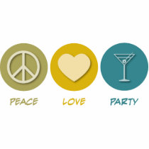 Peace Love Party photo sculptures