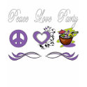Peace Love Party t-shirts
