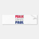 Peace Love Paul Bumper Sticker