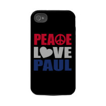 Peace Love Paul Tough Iphone 4 Cover