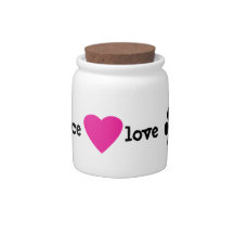 Peace Love Paws Dog Treat Candy Dishes