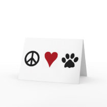 Peace-Love-Paws Greeting Card by j9sk9s Peace-Love-Paws Greeting Card