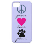 Peace Love Paws iPhone 5 Cases
