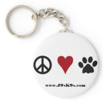 Peace-Love-Paws Keychain keychains