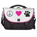 Peace Love Paws Laptop Computer Bag
