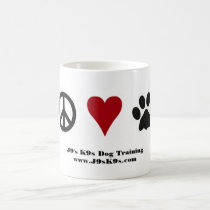 Peace-Love-Paws Mug by j9sk9s Peace-Love-Paws Mug