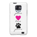 Peace Love Paws Samsung Galaxy Covers