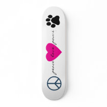 Peace Love Paws Skate Board Decks