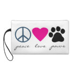 Peace Love Paws Wristlet