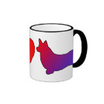 Peace Love Pembroke Welsh Corgis Mug