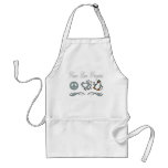 Peace Love Penguins aprons