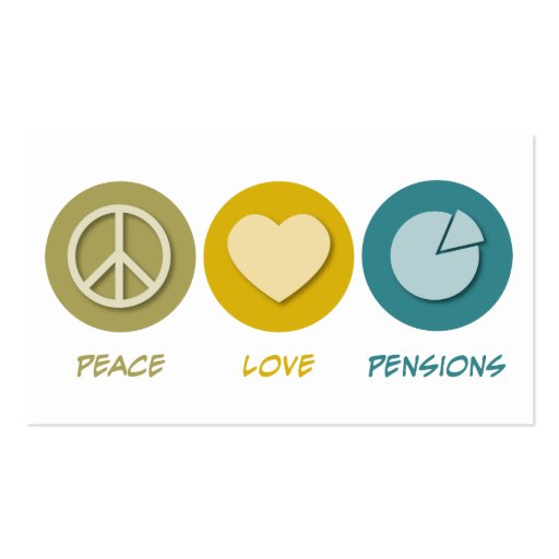 Peace Love Pensions Business Card (back side)