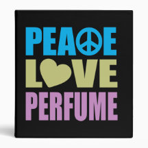 Peace Love Perfume 3 Ring Binder