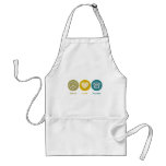 Peace Love Phones aprons