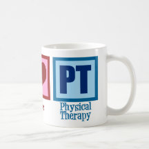 Peace Love Physical Therapist Mug