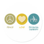 Peace Love Physical Therapy Sticker