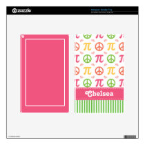Peace Love Pi Math Kindle Fire Skin