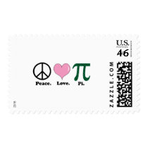 peace love pi postage