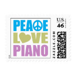 Peace Love Piano Stamp