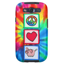 Peace, Love, Pigs Samsung Galaxy S3 Cases