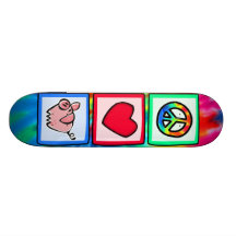 Peace, Love, Pigs Skate Decks