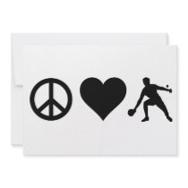 Peace Love Ping Pong Custom Announcement