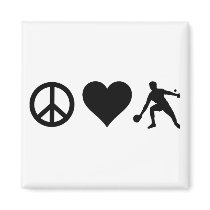 Peace Love Ping Pong Magnets